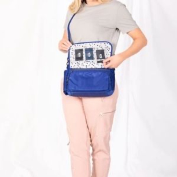 Lug,  Wings Quilted Flap Crossbody RFID Bag Travel Organizer Lime Green - Picture 15 of 16